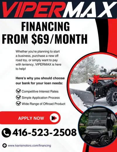 Whether you're planning to start a business, purchase a new off road toy, or simply want to pay with...