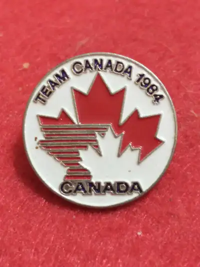 Dated 1984 Team Canada hockey lapel pin, View more