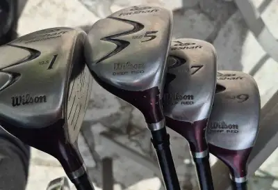 Wilson Deep Red Golf Clubs Fat Shaft, View more