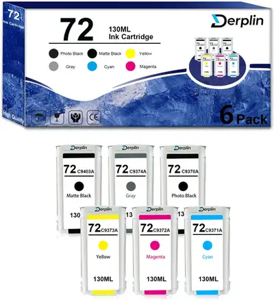 NEUF: Cartouches d'encre imprimantes HP DesignJet #72, View more