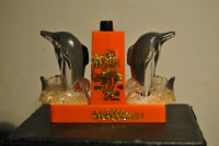 Vintage Tangerine Mechanical Salt Pepper Shaker Porpoise Dolphin