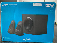 New In Box Logitech Z623 400 Watt Home Speaker System