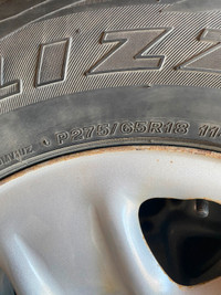 Bridgestone Blizzak winter tires with rims for sale