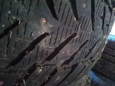 Studded winter tires on steel wheels, came off of a Mazda cx-5, ran them for one winter, reason for...
