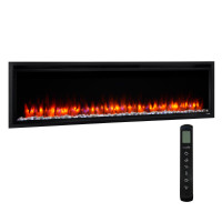 SimpliFire Allusion Platinum 60" Electric Fireplace