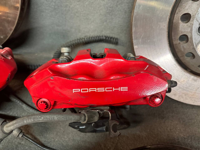 Porsche Cayenne/Panamera 4.8 Red Brake Rear Calipers in Other Parts & Accessories in City of Toronto - Image 2