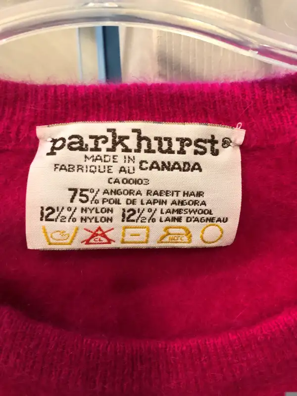 Fuchsia Angora Sweater- MADE IN CANADA 75% Angora in Women's - Tops & Outerwear in Sarnia - Image 3