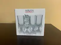 **NEW ** Mikasa 4  Highball Glasses - Fine Crystal
