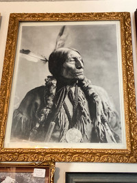 Chief Wolf Robe framed photo 