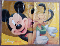 DISNEY MICKEY MOUSE STORE PLASTIC BAG -- EXTRA LARGE 24" x 33"