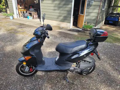 This runs well and has not been used to much. It will go up to 100 kmph. Has new battery.