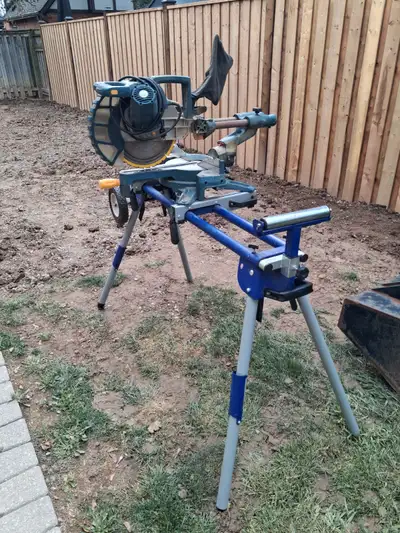 RONA 12" Compound Mitre Saw with stand. Older model but still works great, just don't need it anymor...