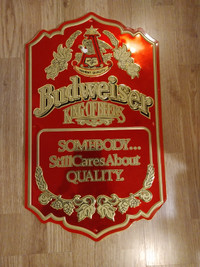 Budweiser King of Beers Metal Sign