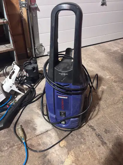 Selling a slightly used Simoniz 1600 PSI electric pressure washer. Works great, no issues. Bought a...