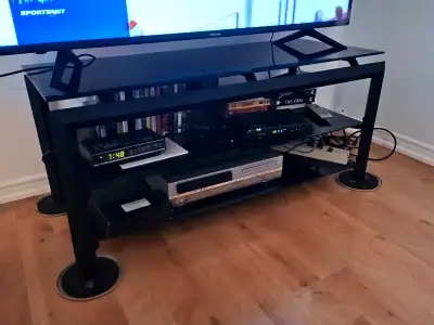 OBO. TV depicted is 55", not included. Stand only. Pick-up only. Everything needs to go by May 13.
