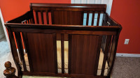 Baby Crib Convertible with Mattress