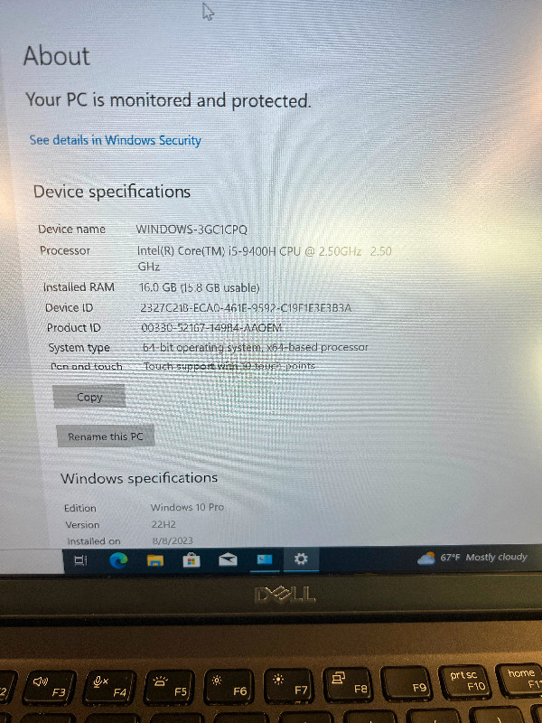 Dell Latitude 5401 with 512GB SOLID STATE Drive. 16GB RAM in Laptops in Windsor Region - Image 4