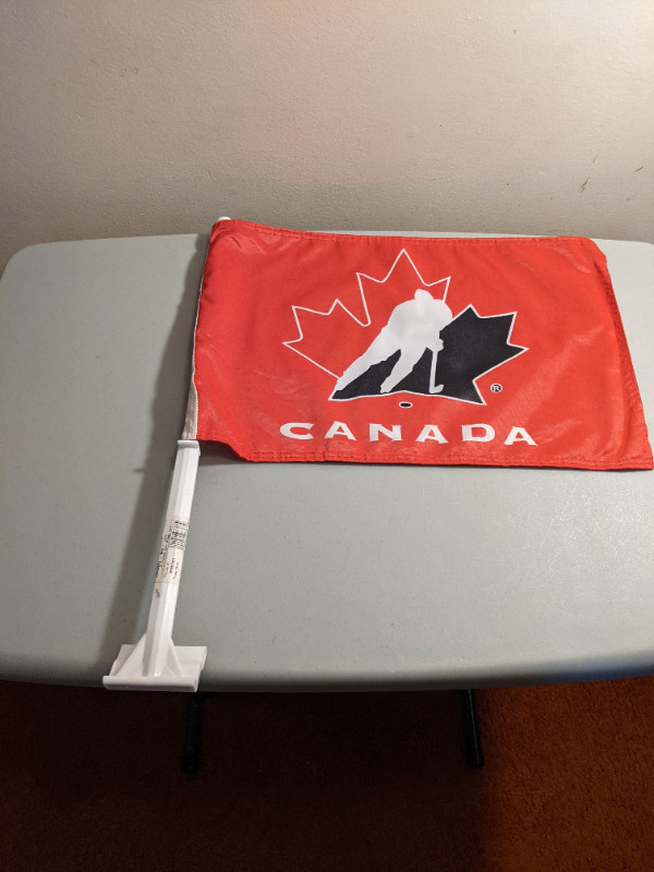 TEAM CANADA CAR FLAG (NEW) in Hockey in Regina