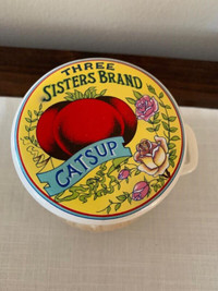 THREE SISTERS CATSUP CONTAINER--JAPAN