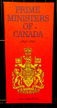 Prime Ministers of Canada (1867-1967) Vintage Handbook 1967