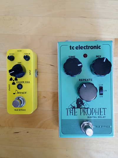 Delay pedals for sale (one analog, one digital), View more
