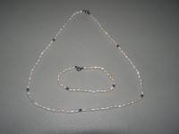 Freshwater Pearl Necklace/Bracelet Set