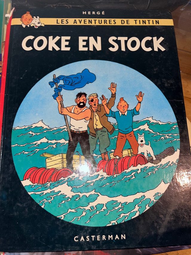 Les aventures de tintin coke en stock bande dessinée  dans Manuels  à Ville de Montréal