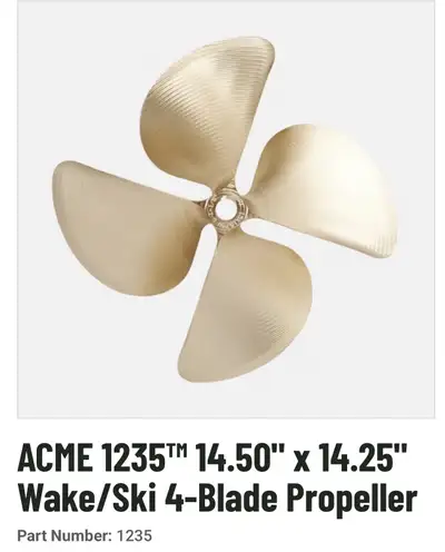 Brand New Acme 1235 propeller. The 1235 is one of the most common replacement prop for a bunch of di...