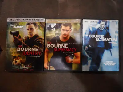 Jason Bourne DVD Trilogy For Sale - $10 for all three movies., View more