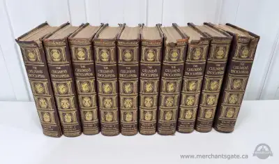 Vintage The Childrens Encyclopedia Complete 10 Volume Set, View more