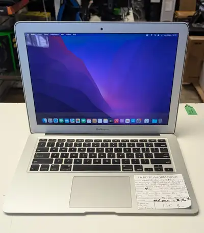 Laptop MacBook Air 13" A1466 i5 4Go RAM SSD 128Go WiFi Bluetooth, View more