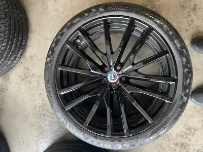 • 2023 BMW OEM 22” X5 X6 M-Sport Wheels • 22 inch M-Sport • 742M Design • Jet Black Rims • Rare 50th...