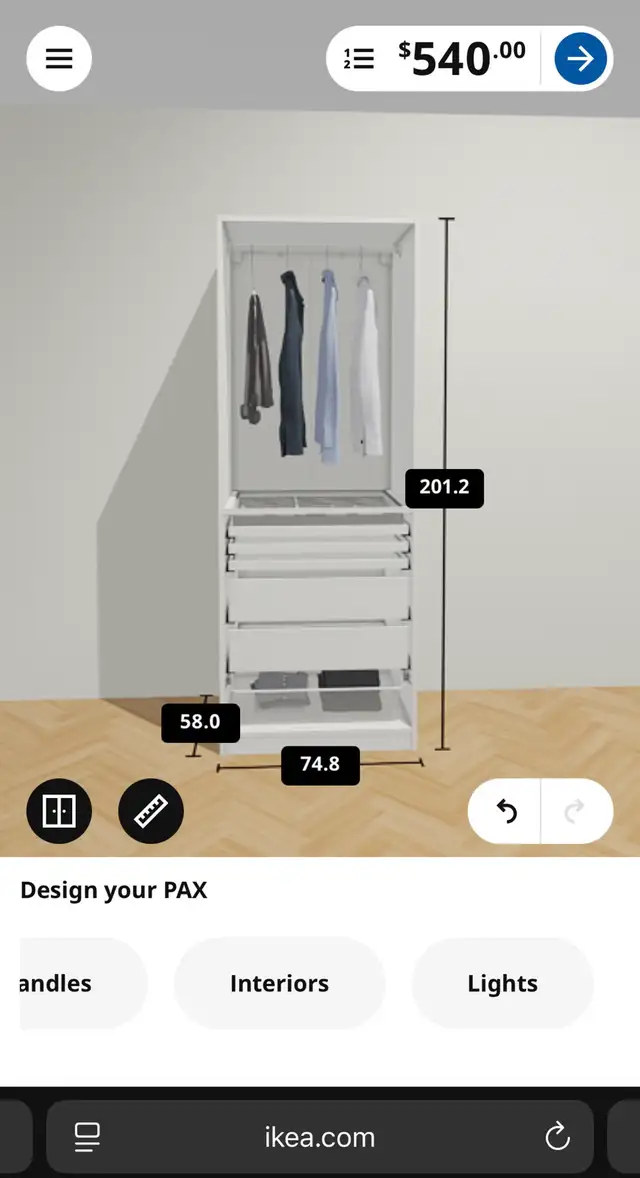 IKEA Pax wardrobe  in Dressers & Wardrobes in City of Toronto - Image 2