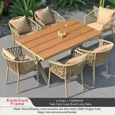 Brand New 7-Piece Aluminum Patio Dining Set Selling $1599, View more