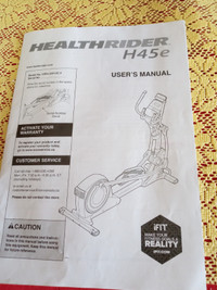 Health Rider H 45 e, Exercises machine