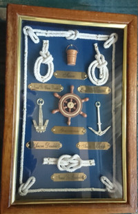 Nautical Wooden Key Holder Cabinet
