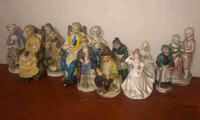 12 Ceramic figures
