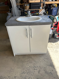 30 inch vanity with sink and tap 