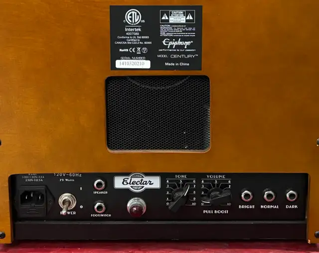 Epiphone Electar Century RI 18 watt  1x12" tube amp in Amps & Pedals in City of Toronto - Image 4