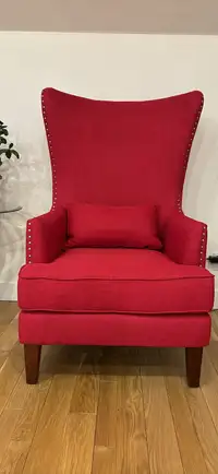 2 chaises rouges élégantes neuve 