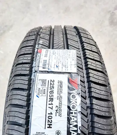 These are a Brand New Set of 4 Tires. I DO NOT INSTALL. 225/65R17 Yokohama Geolandar G91 All Season...