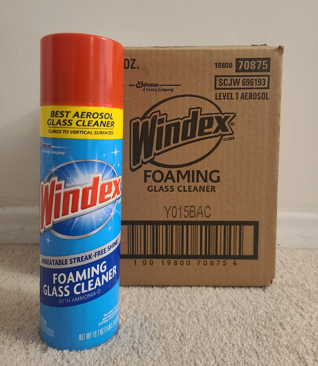 Windex Aerosol Foaming Glass and Window Cleaner (6 available) in Window Treatments in City of Toronto