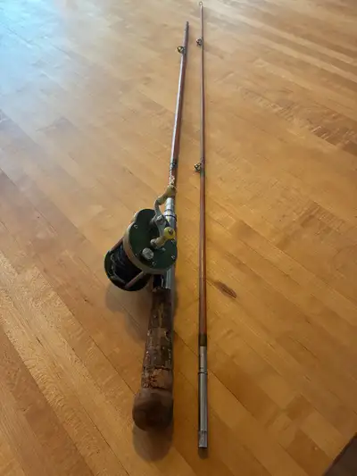 Antique Fishing Rod and Reel, View more