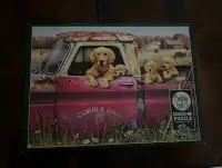 Cobble Hill Golden puppies puzzle: 1000 pc