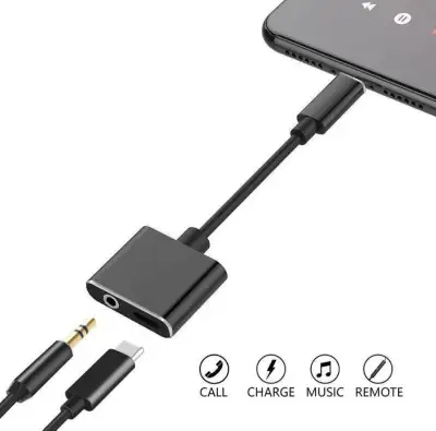 USB C to 3.5mm Headphone Adapter with USB C PD 3.0 Charging Port, View more