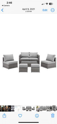 Mayan 7 pieces Patio Conversation Set (from The Brick)