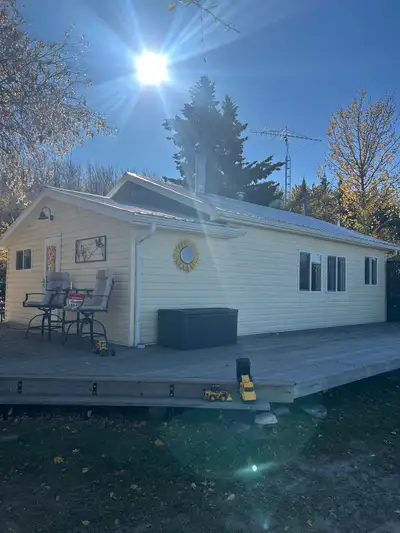 Cabin at whitefish lake to be moved. Older cabin but newer Reno’s, all wired for power , metal roof,...