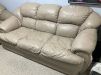 Faux Leather Couch 