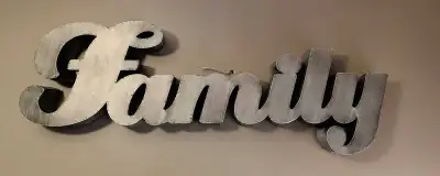 Beautiful Metal Family Artwork / Wall Sign, View more