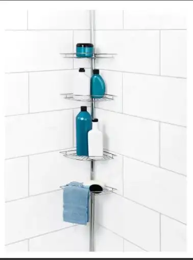 New Range-accessoires Bain 3-Shelf Tension Pole Shower Caddy, View more